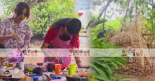 চারুকলায় বিশাল কর্মযজ্ঞ: রঙে-কাগজে লোকজ ঐতিহ্যের মোটিফ